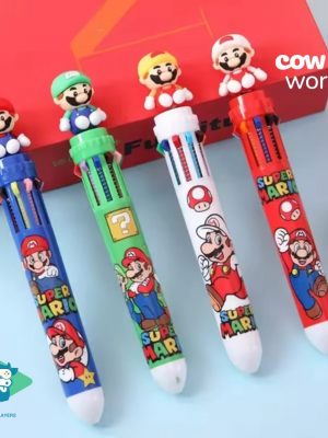 Stylo Mario 8 couleurs – 4 modèles au choix