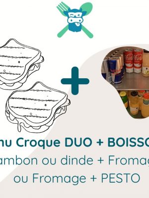 Menu Croque DUO ﻿+ BOISSON