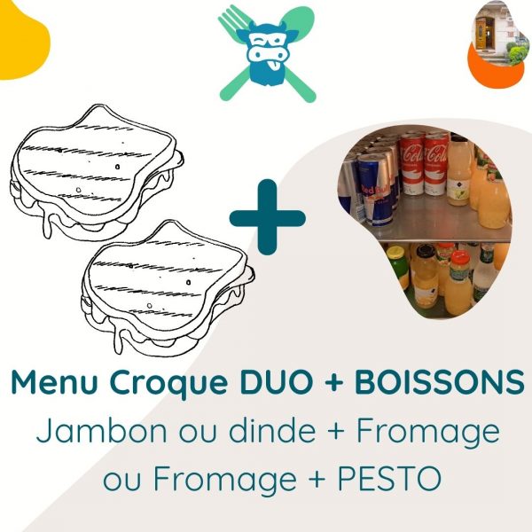 54 Menu Croque DUO + BOISSON
